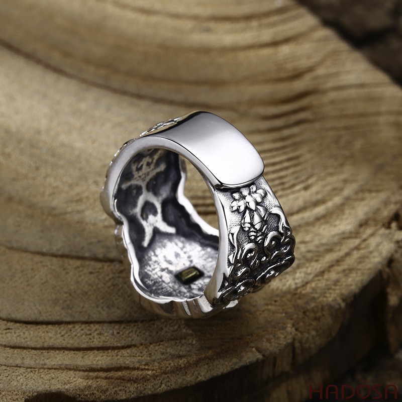 Nhẫn bạc Thái nam