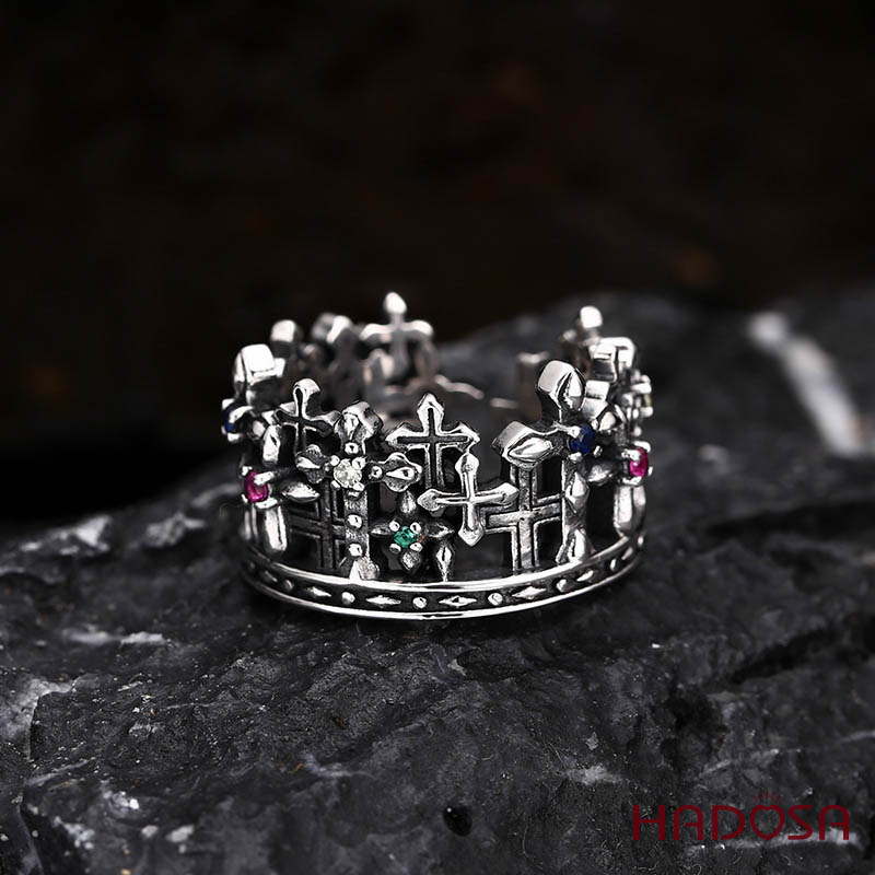 Nhẫn bạc Thái Vương miện