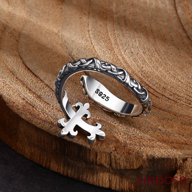 Nhẫn nam bạc Thái đẹp