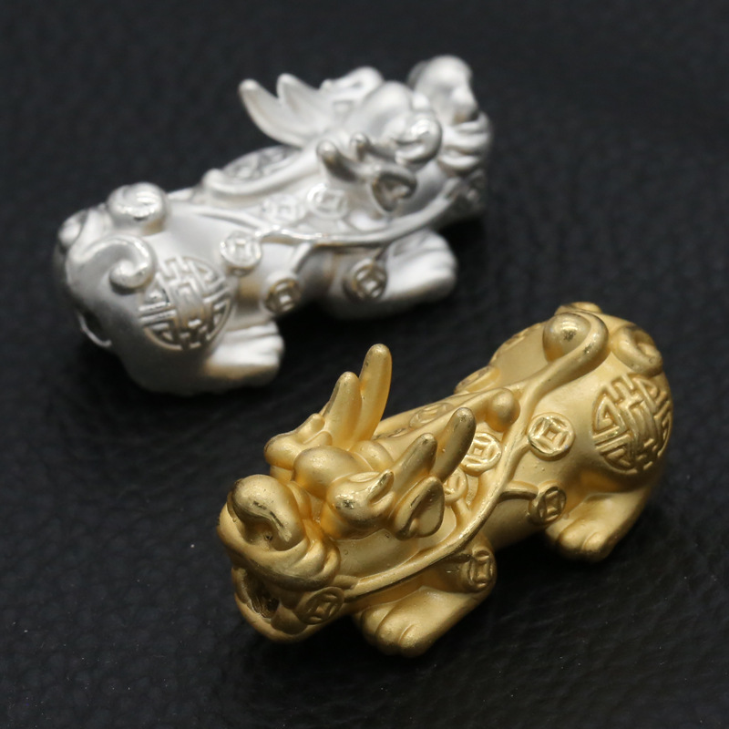 Tỳ hưu bạc mạ vàng kim tiền