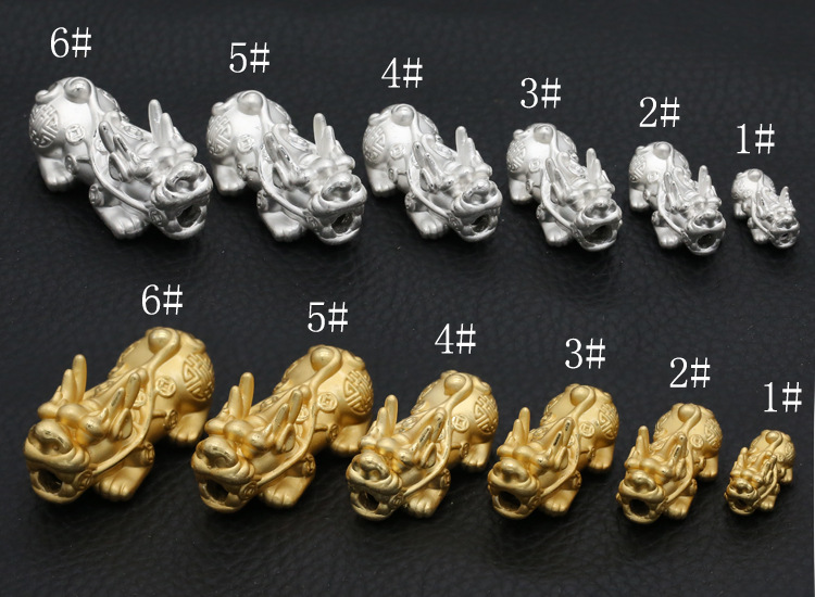 Tỳ hưu bạc mạ vàng kim tiền