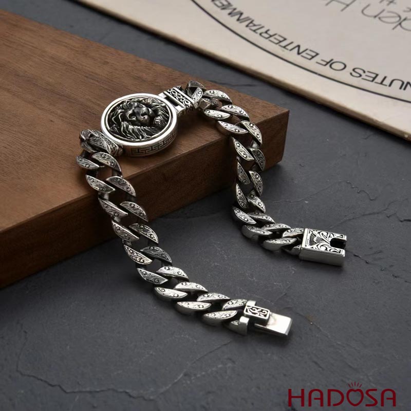 Vòng bạc nam Đế Vương xoay 360