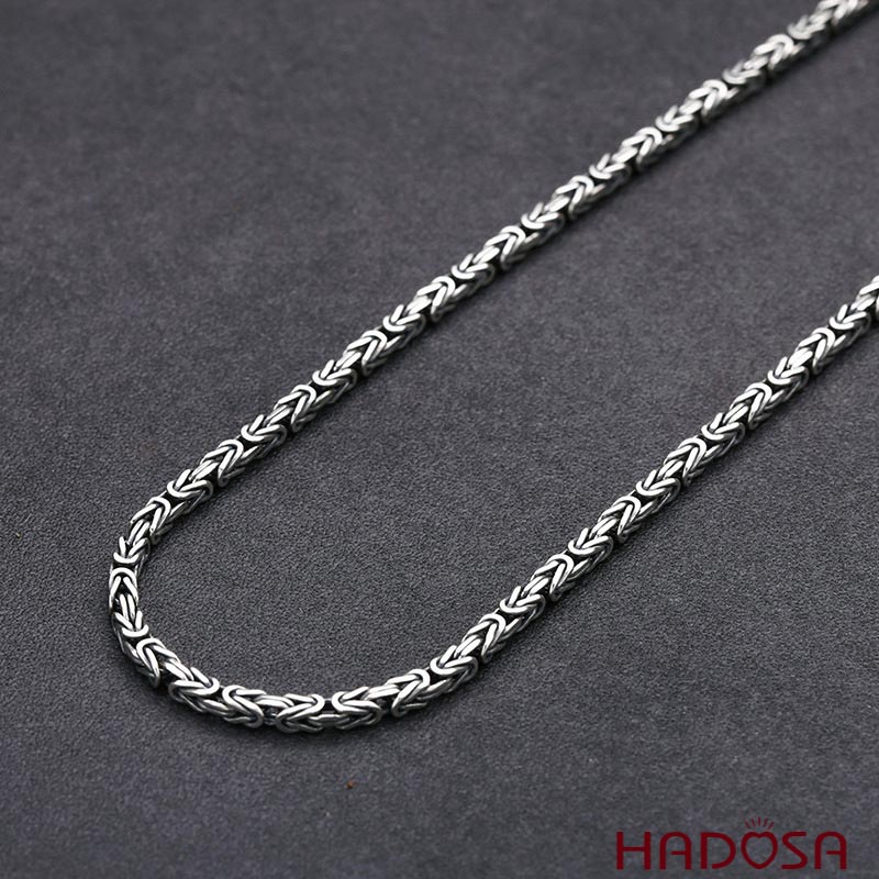 Vòng bạc đeo cổ nam