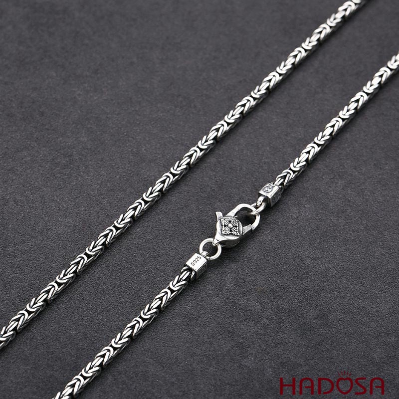 Vòng bạc đeo cổ nam