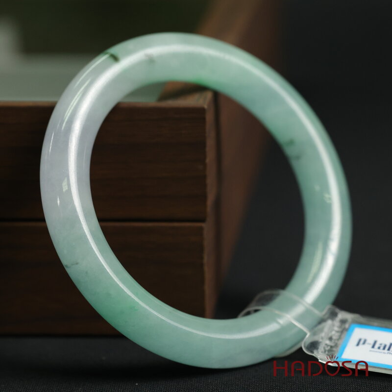 Vòng Ngọc Cẩm Thạch bản tròn xanh điểm lí ni 51