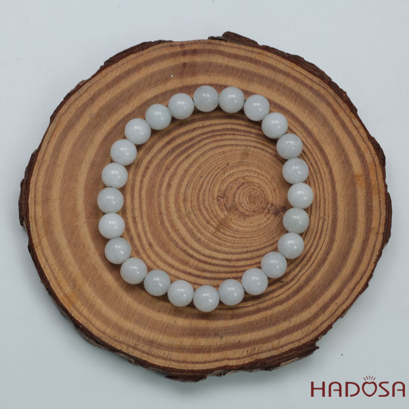 Vòng chuỗi Ngọc Cẩm Thạch Jade A Nếp Ngọc 12mm