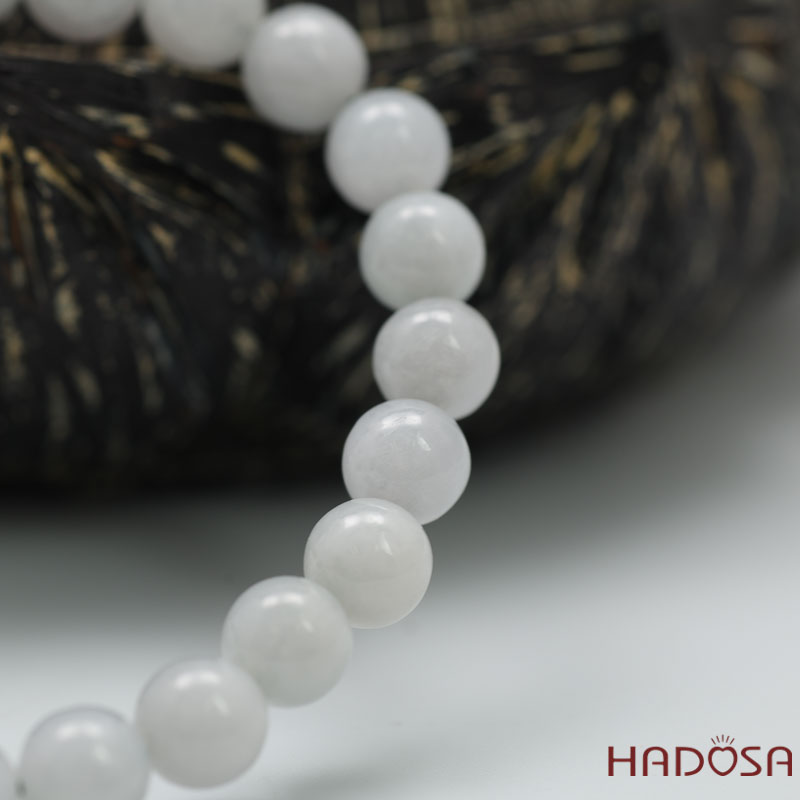 Vòng chuỗi Ngọc Cẩm Thạch Jade A Nếp Ngọc 12mm