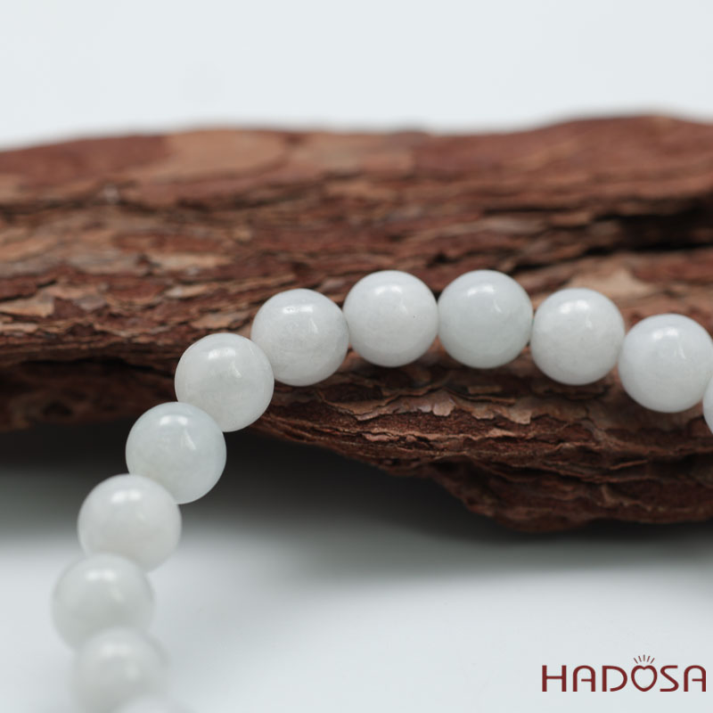 Vòng chuỗi Ngọc Cẩm Thạch Jade A Nếp Ngọc 12mm