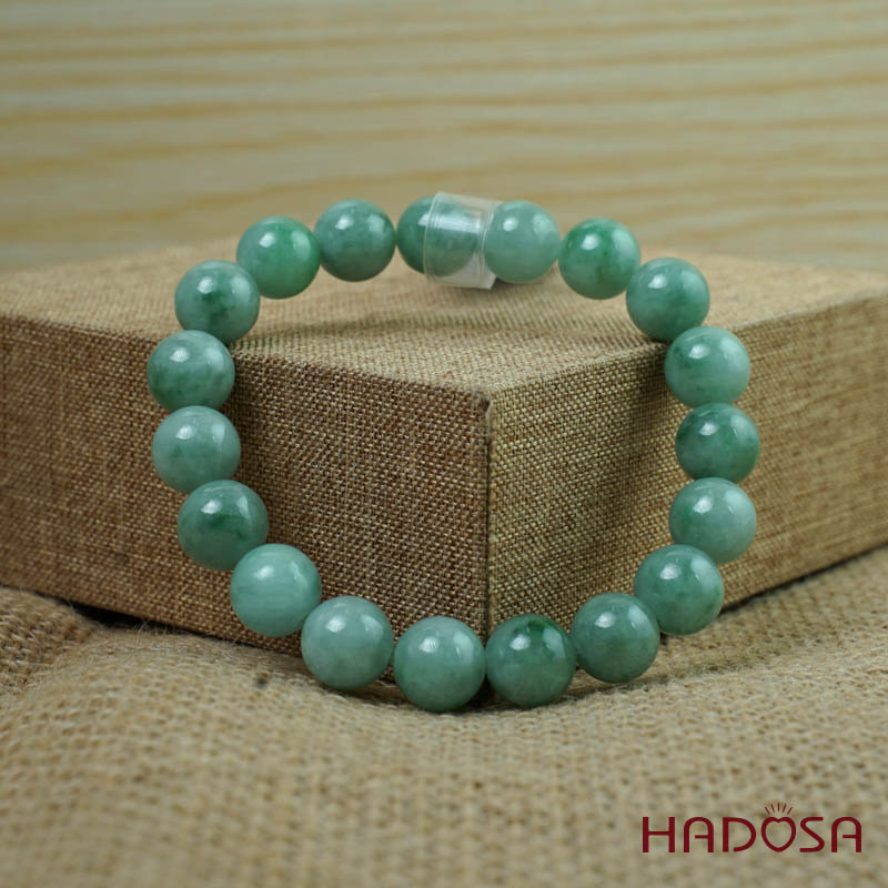 Vòng chuỗi Cẩm Thạch xanh đậu 10mm