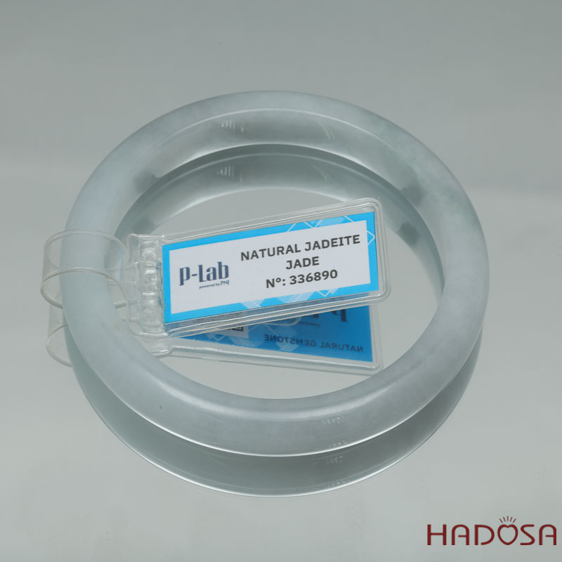 Ngọc Jadeite Type A Cẩm Thạch Nếp Phớt Xanh Ni 52
