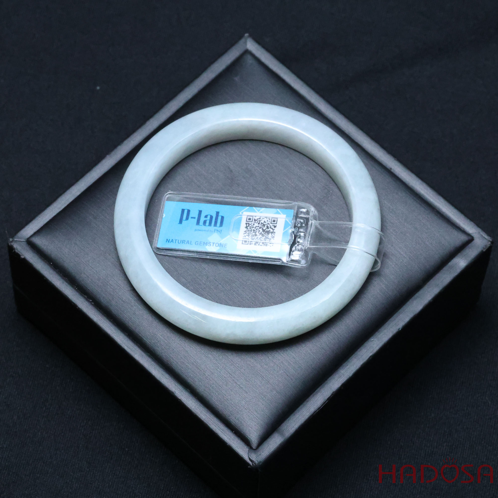 Vòng Cẩm Thạch Type A Nếp Mịn Lá Hẹ ni 53