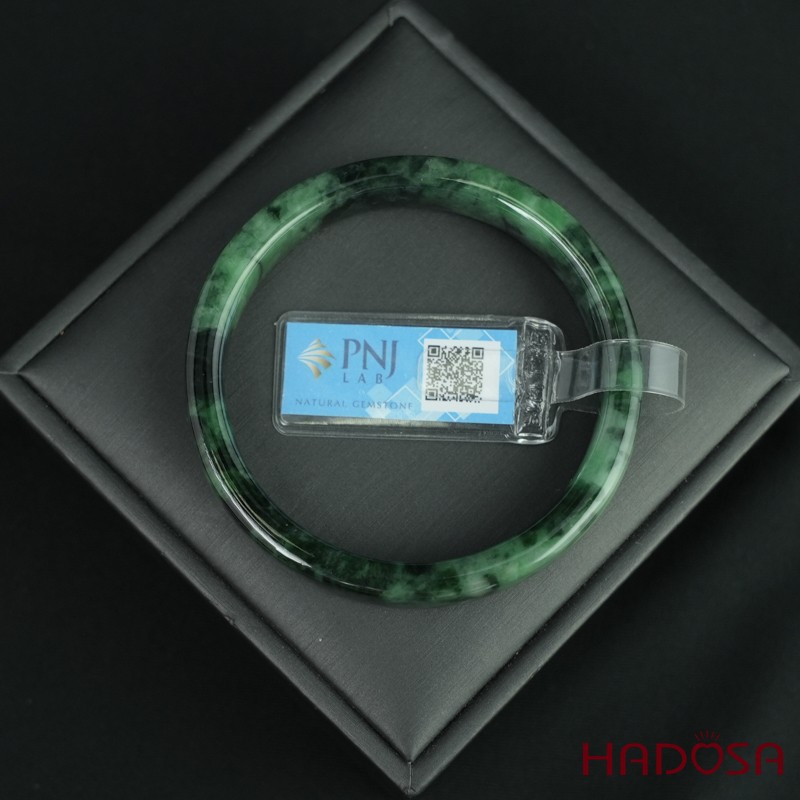 Vòng Ngọc Cẩm Thạch bản vuông xanh lý ni 54