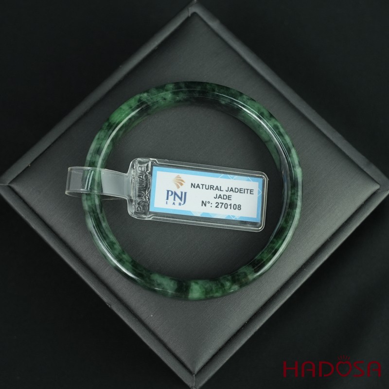 Vòng Ngọc Cẩm Thạch bản vuông xanh lý ni 54