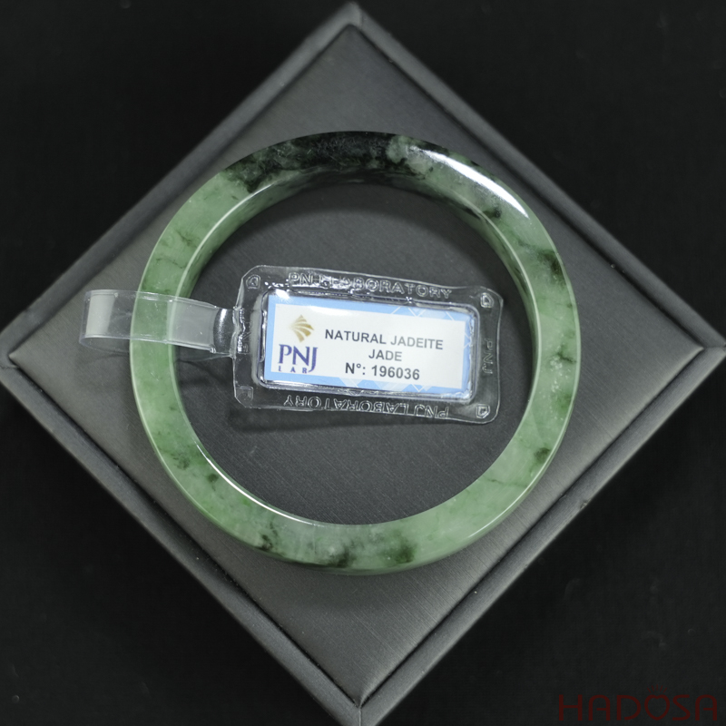 Vòng Ngọc Cẩm Thạch sơn thủy bản vuông ni 58