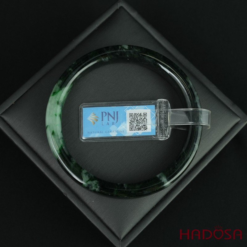 Vòng cẩm thạch sơn thuỷ bản vuông ni 58