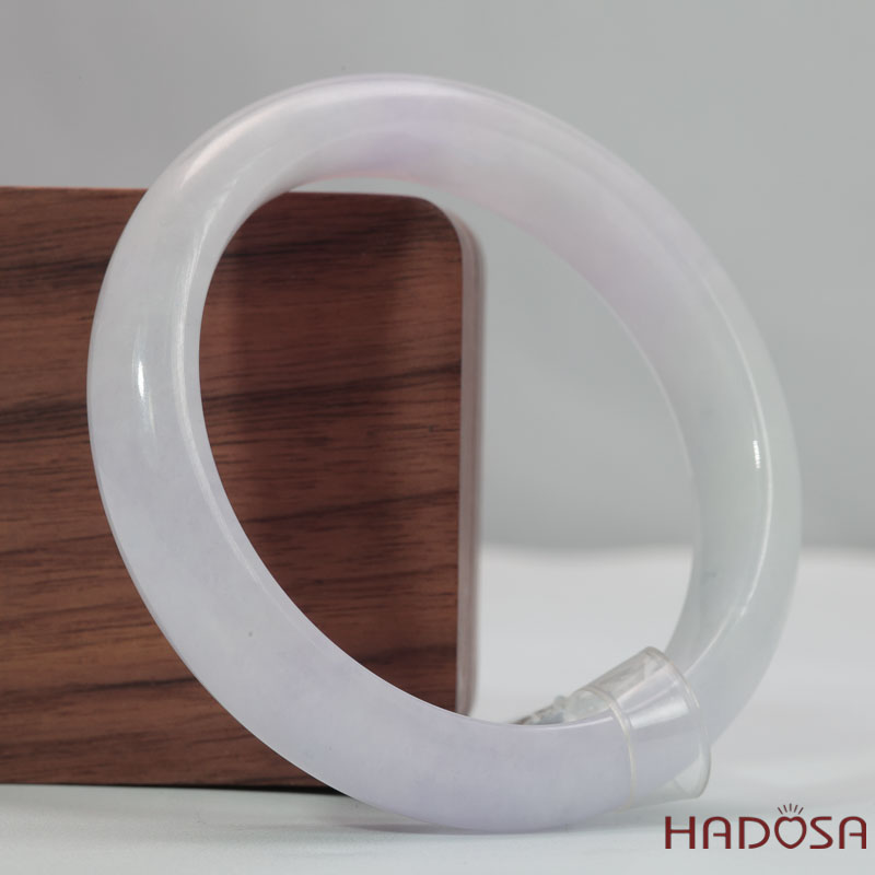 Vòng Ngọc Cẩm Thạch Tử La Lan trong phớt ánh xám ni 55