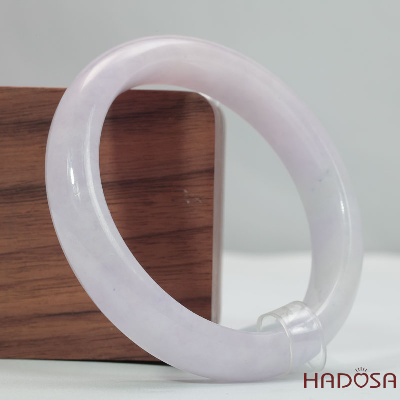 Vòng Ngọc Cẩm Thạch Tử La Lan Trong Ánh Xám Ni 55