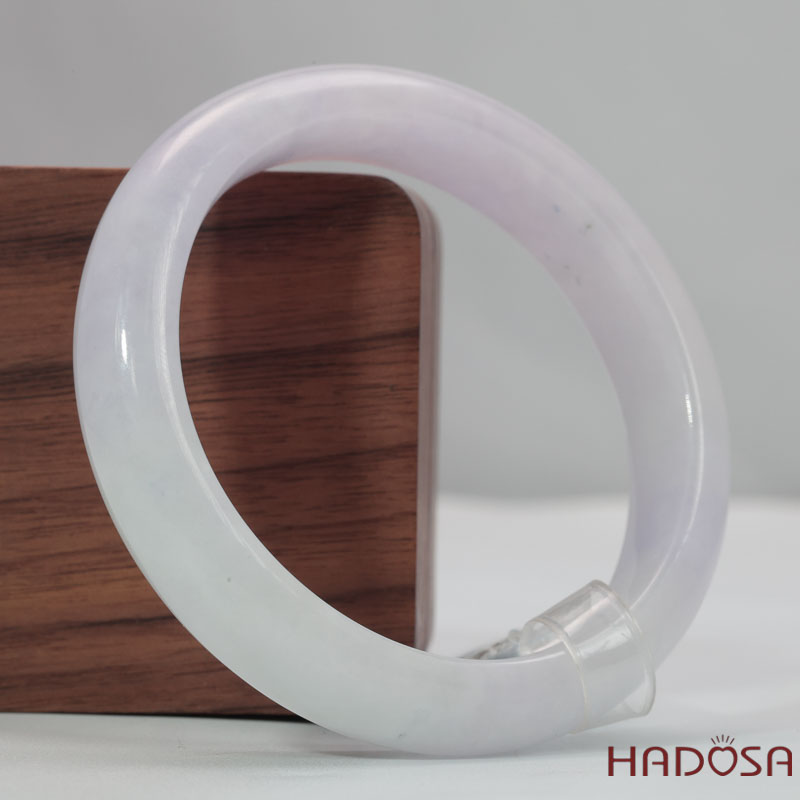 Vòng Ngọc Cẩm Thạch Tử La Lan trong phớt ánh xám ni 55