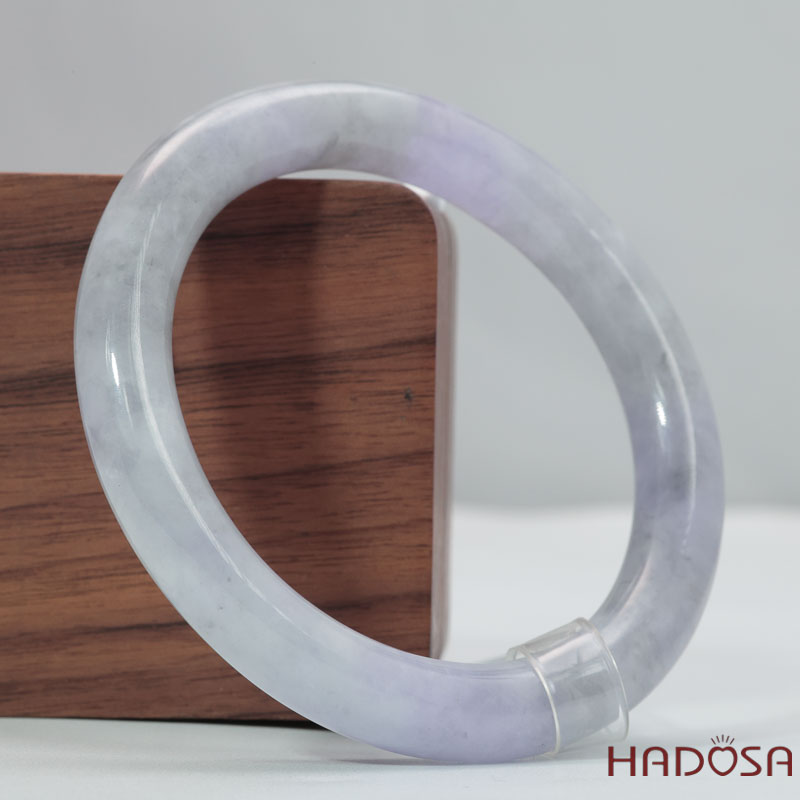 Vòng Cẩm Thạch Tím Tím Tử La Lan Ánh Xám Ni 54