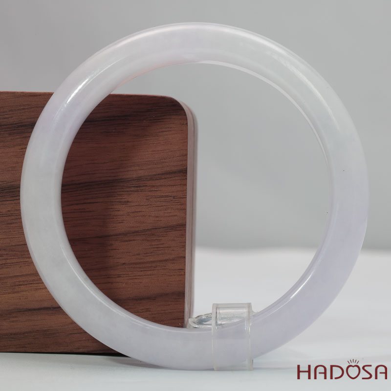 Vòng Ngọc Cẩm Thạch Tử La Lan trong phớt ánh xám ni 55