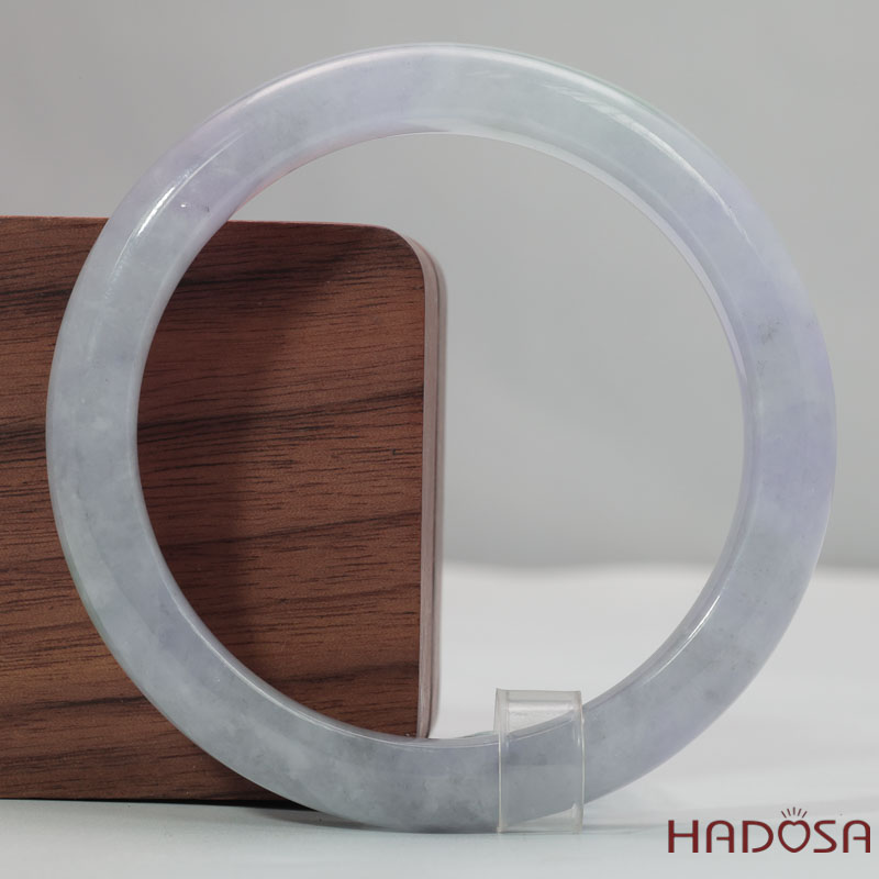 Vòng Tay Cẩm Thạch Tử La Lan Trong Ánh Xám Ni 56