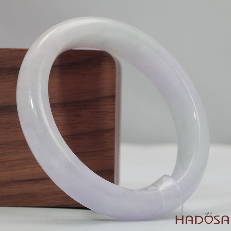 Vòng Ngọc Cẩm Thạch Tử La Lan Trong Ánh Xám Ni 56