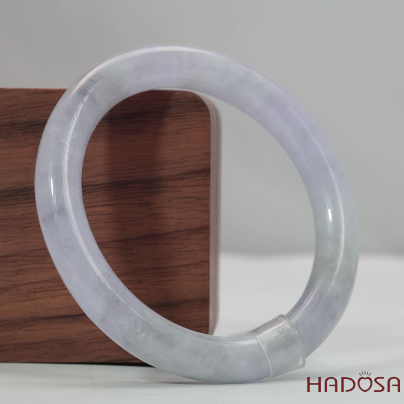 Vòng Ngọc Cẩm Thạch Tròn Xanh Trong Vân Lý Ni 53