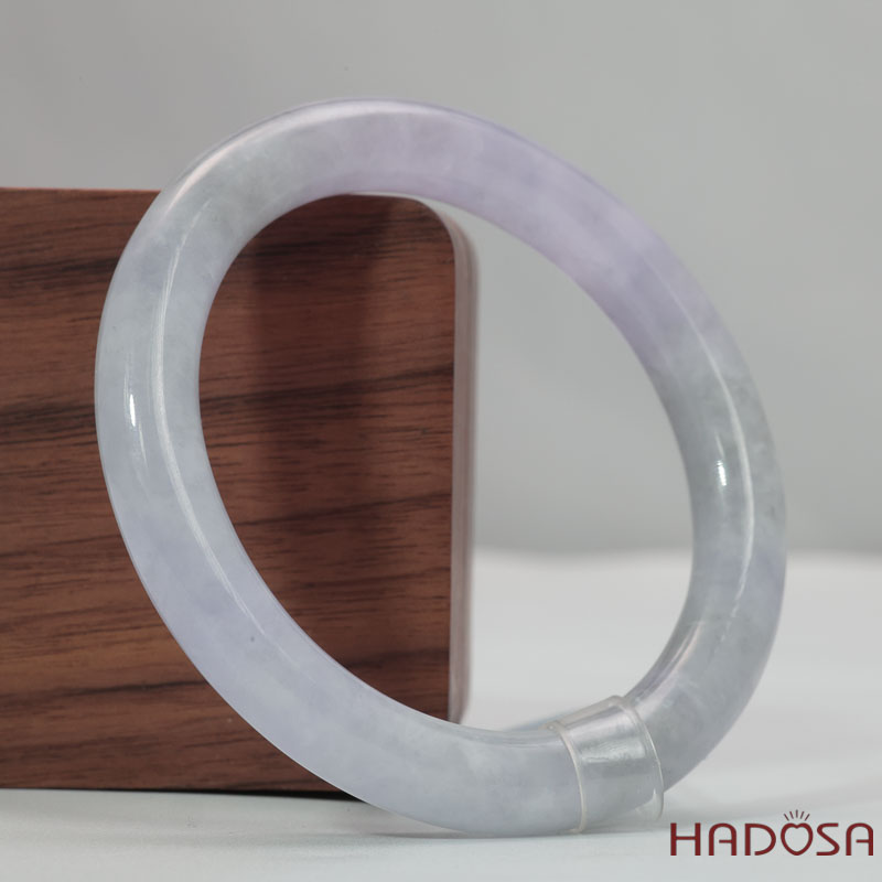 Vòng Ngọc Cẩm Thạch Tròn Xanh Trong Vân Lý Ni 53