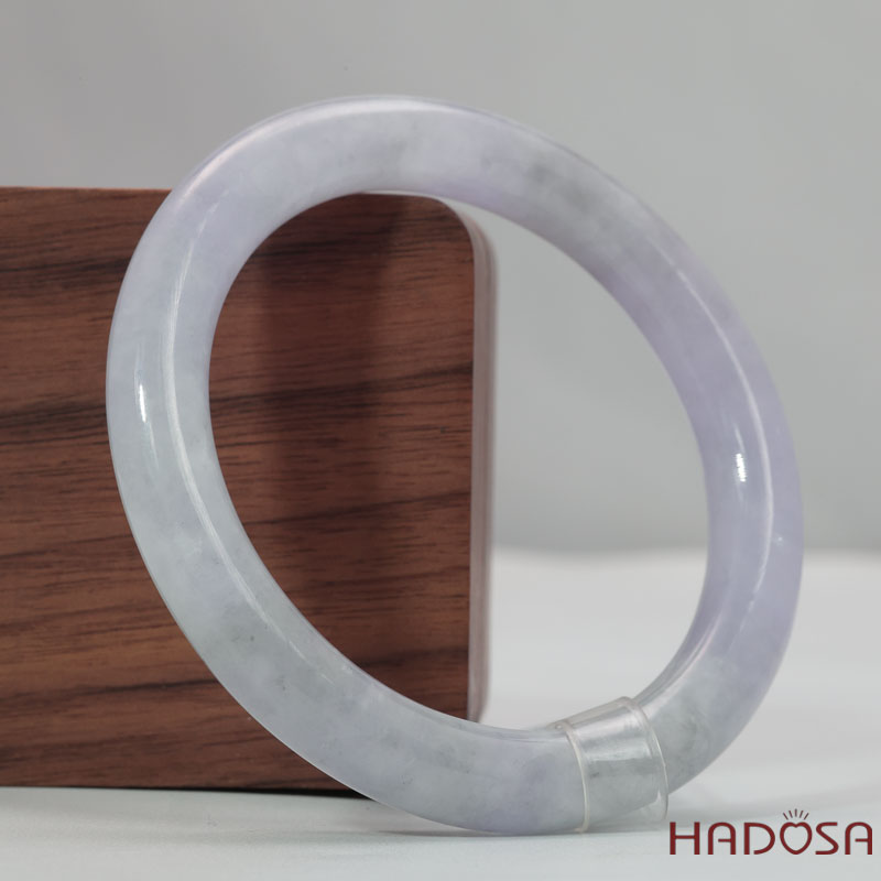 Vòng Ngọc Cẩm Thạch Tròn Xanh Trong Vân Lý Ni 53