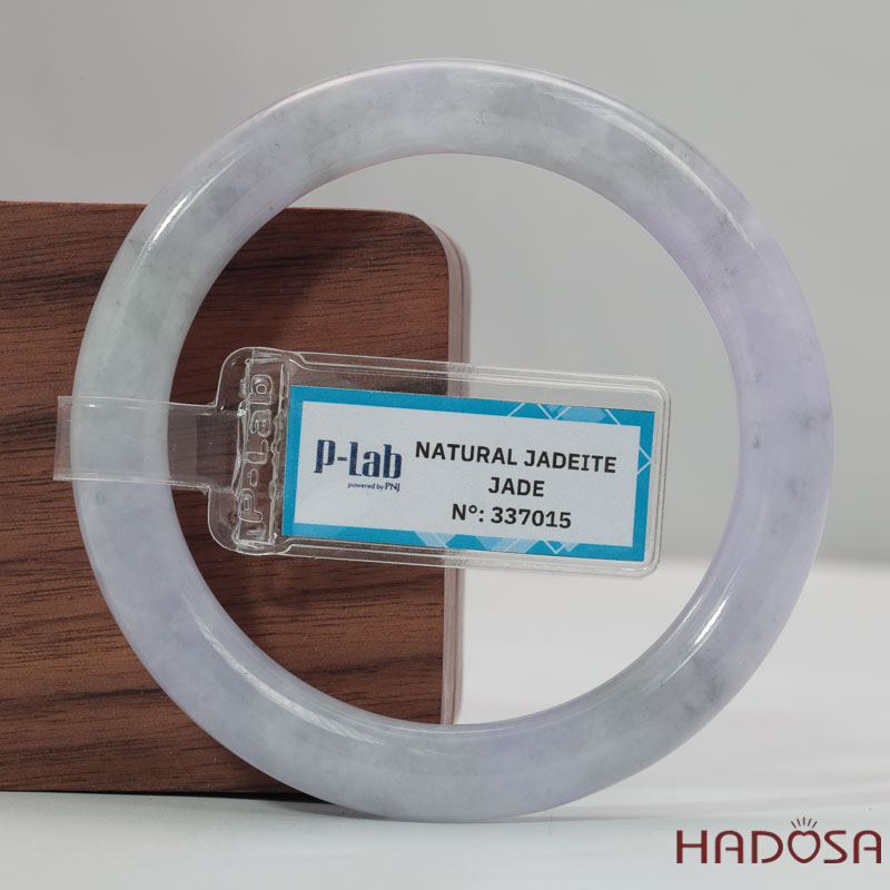 Vòng Ngọc Cẩm Thạch Tròn Xanh Trong Vân Lý Ni 53