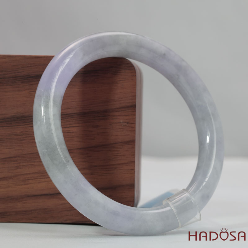 Vòng Tay Cẩm Thạch Tím Tím Tử La Lan ni Ánh Xám Ni 51