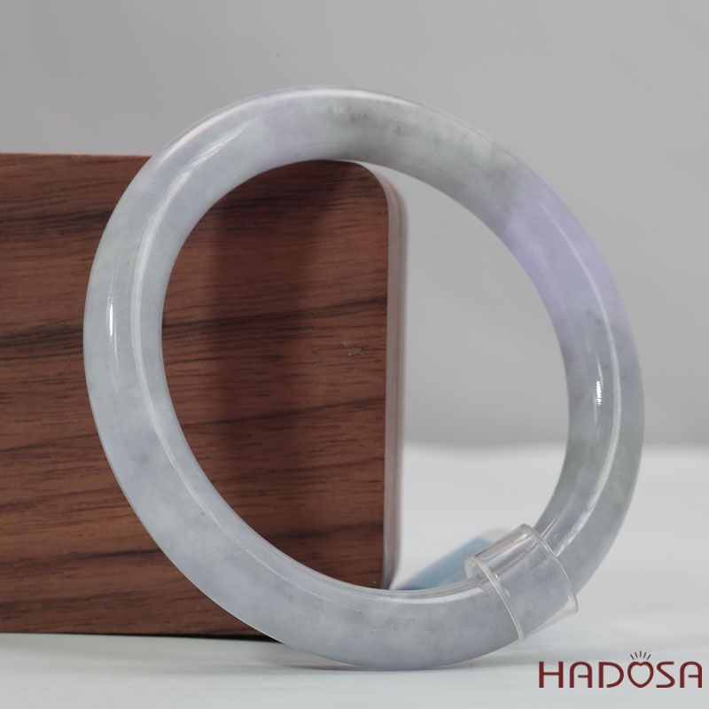 Vòng Tay Cẩm Thạch Tím Tím Tử La Lan ni Ánh Xám Ni 51