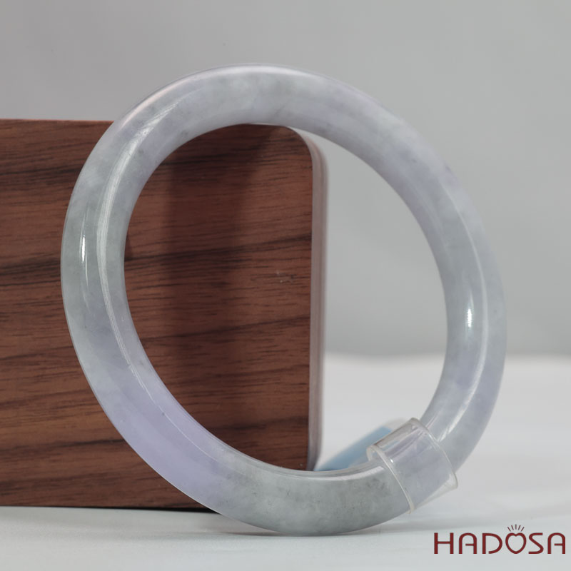 Vòng Tay Cẩm Thạch Tím Tím Tử La Lan ni Ánh Xám Ni 51