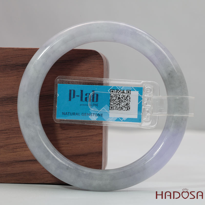 Vòng Tay Cẩm Thạch Tím Tím Tử La Lan ni Ánh Xám Ni 51