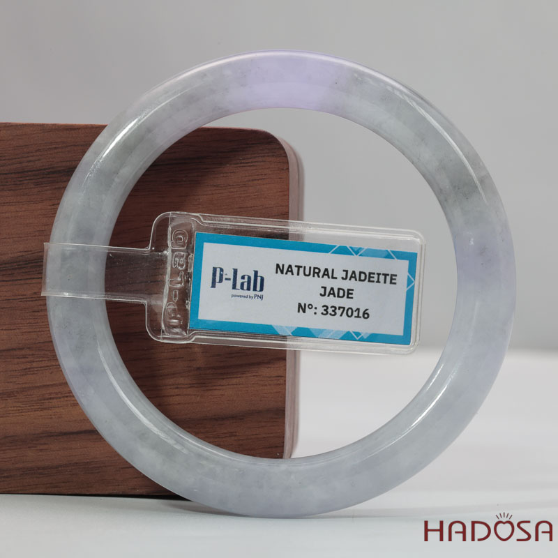 Vòng Tay Cẩm Thạch Tím Tím Tử La Lan ni Ánh Xám Ni 51