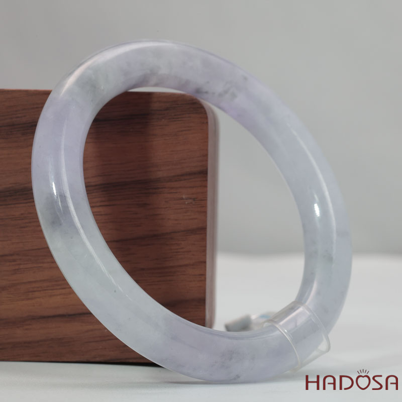 Vòng Ngọc Cẩm Thạch Tròn Xanh Trong Vân Lý Ni 54