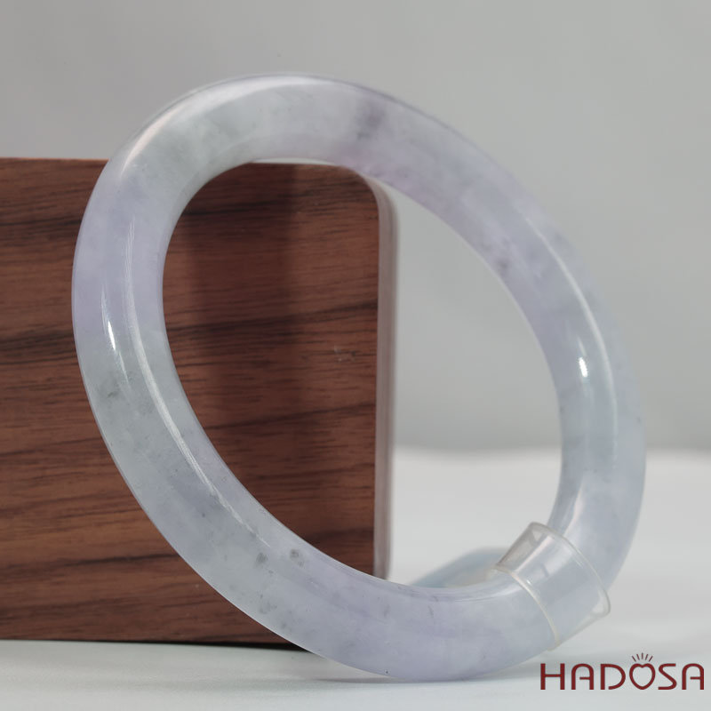 Vòng Ngọc Cẩm Thạch Tròn Xanh Trong Vân Lý Ni 54