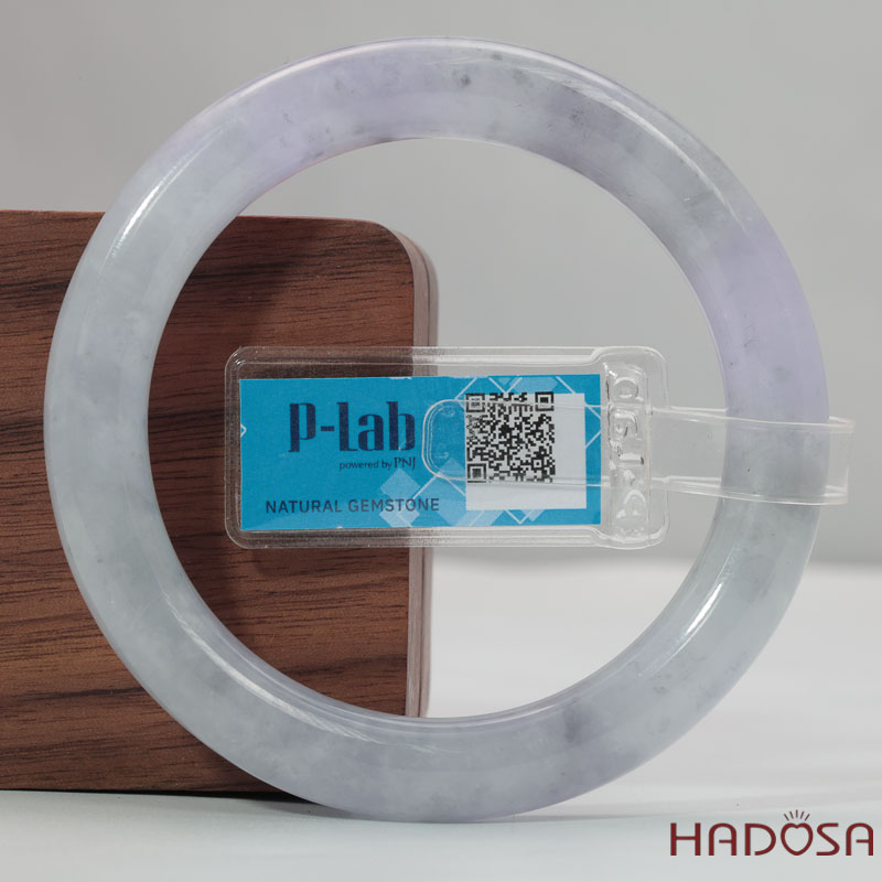 Vòng Ngọc Cẩm Thạch Tròn Xanh Trong Vân Lý Ni 54