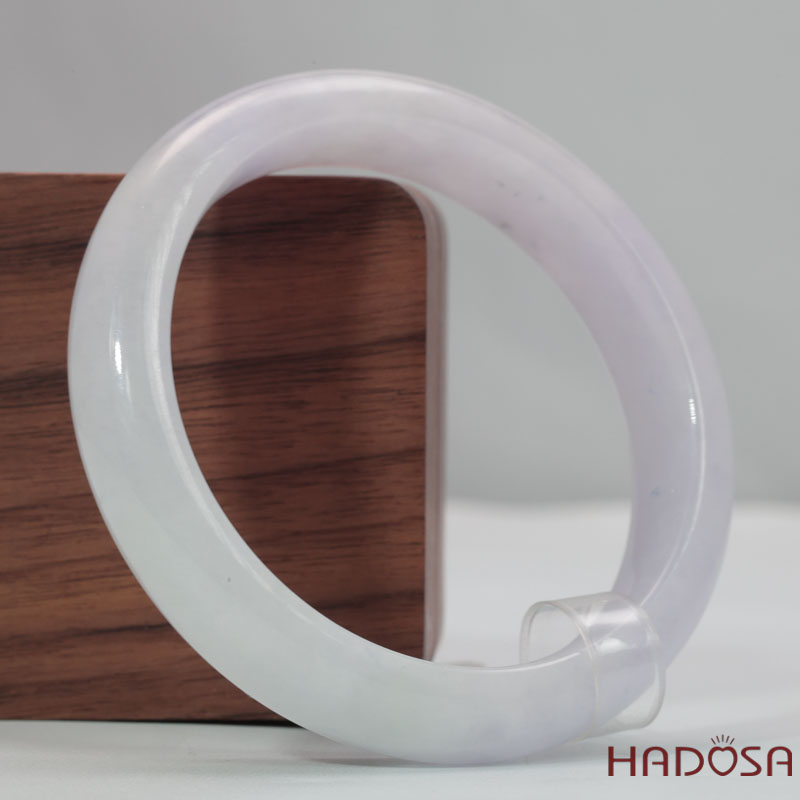 Vòng Ngọc Cẩm Thạch Tử La Lan trong phớt ánh xám ni 55