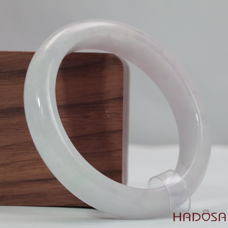 Vòng Ngọc Cẩm Thạch Tử La Lan Trong Ánh Xám Ni 56