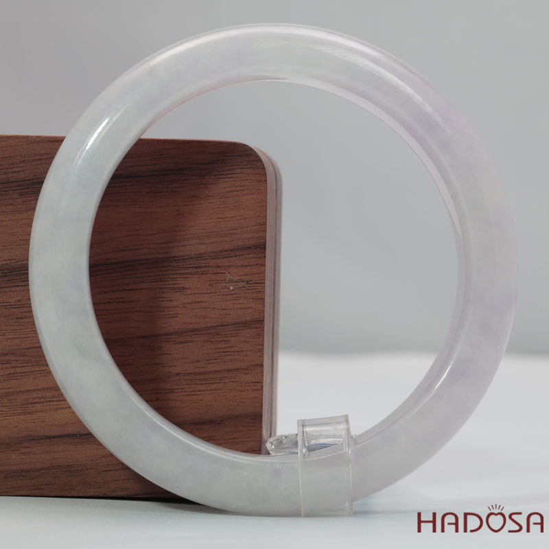 Vòng Ngọc Cẩm Thạch Tử La Lan Trong Ánh Xám Ni 56