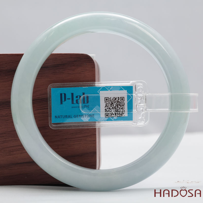 Vòng Ngọc Cẩm Thạch Xanh Lý Trong Vân Lý Ni 56