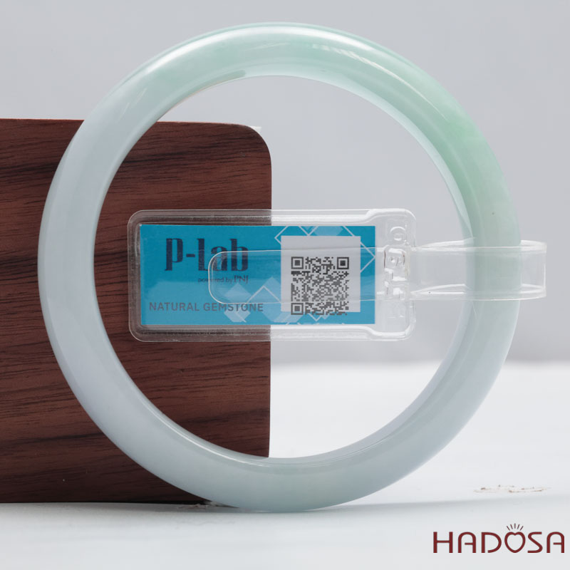 Vòng Ngọc Cẩm Thạch Xanh Lý Trong Vân Lý Ni 54