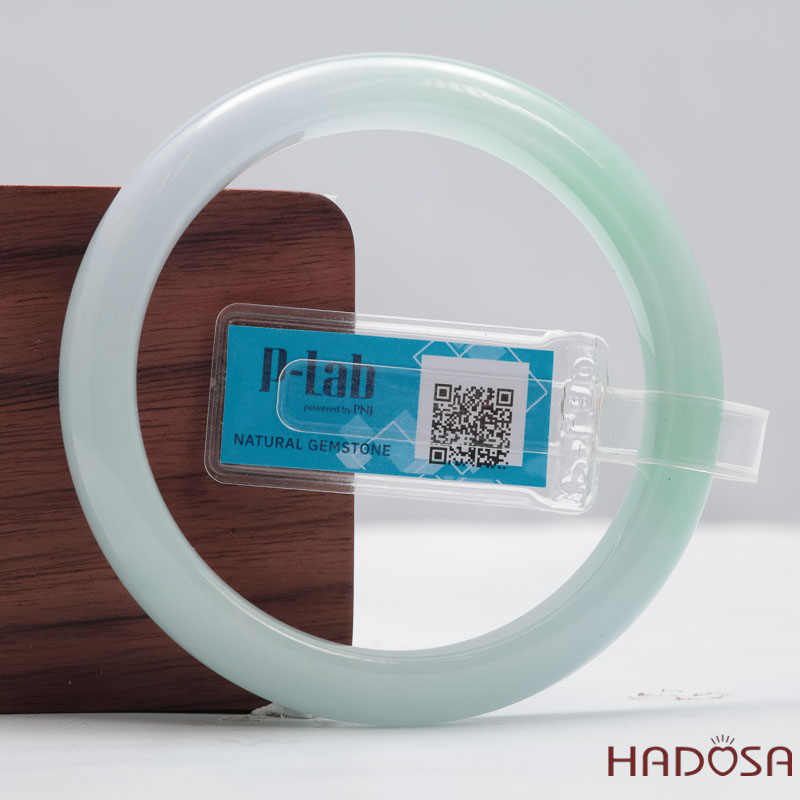 Vòng Ngọc Cẩm Thạch Xanh Lý Trong Vân Lý Ni 54