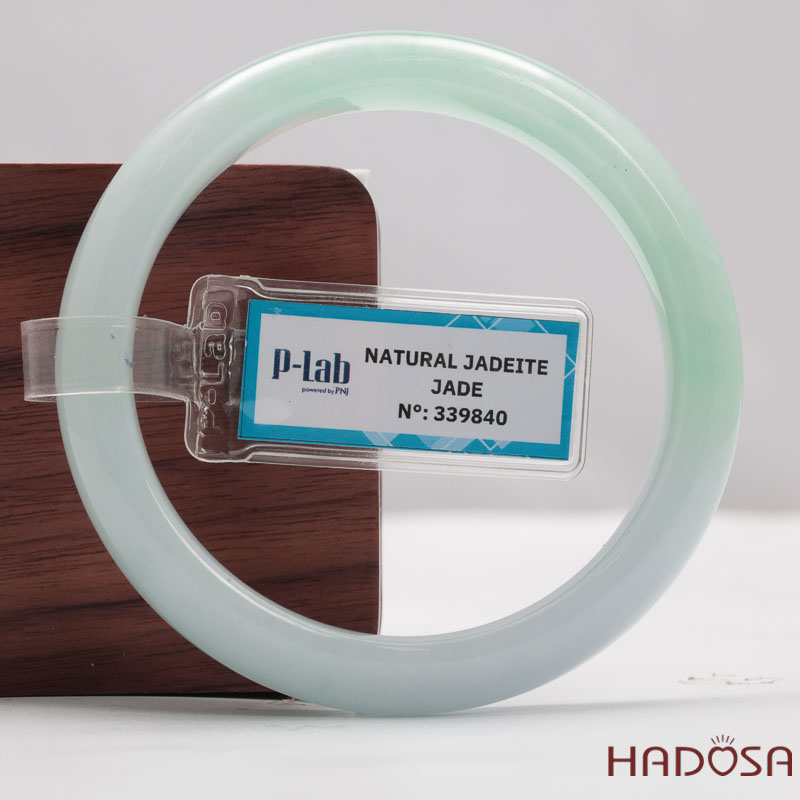 Vòng Ngọc Cẩm Thạch Xanh Lý Trong Vân Lý Ni 54