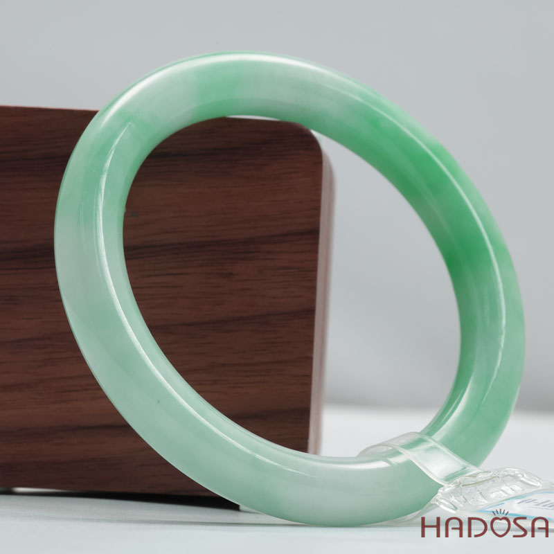 Vòng Cẩm Thạch Xanh Táo Vân Lý Ni 54