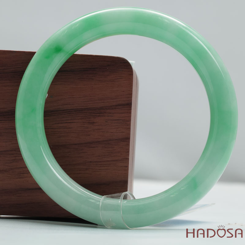 Vòng Cẩm Thạch Xanh Táo Vân Lý Ni 54