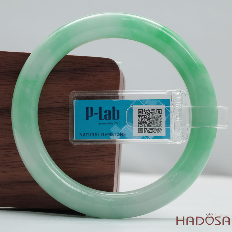Vòng Cẩm Thạch Xanh Táo Vân Lý Ni 54