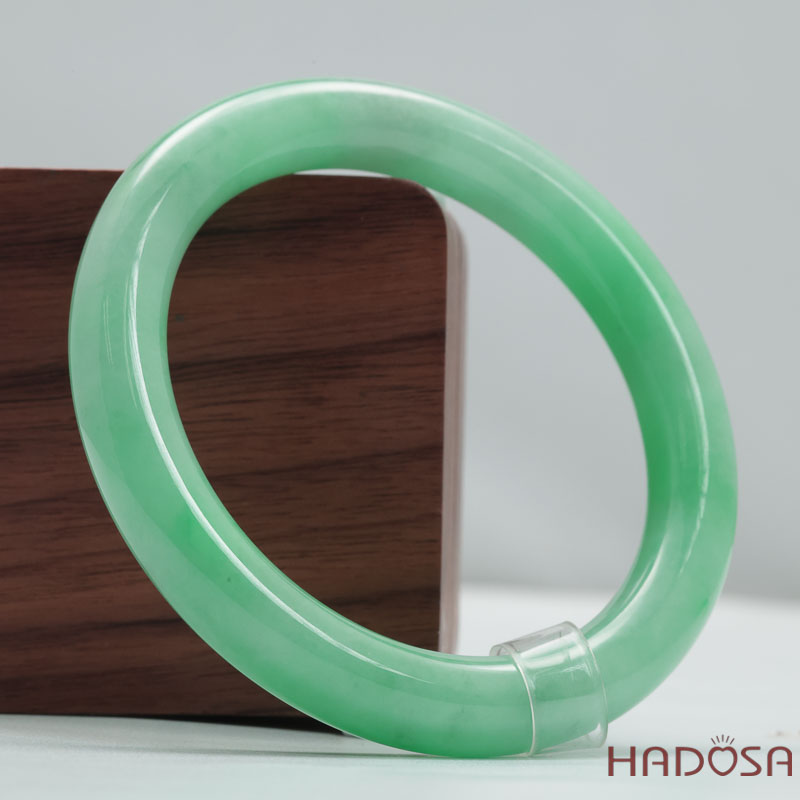 Vòng Cẩm Thạch Xanh Táo Vân Lý Ni 54