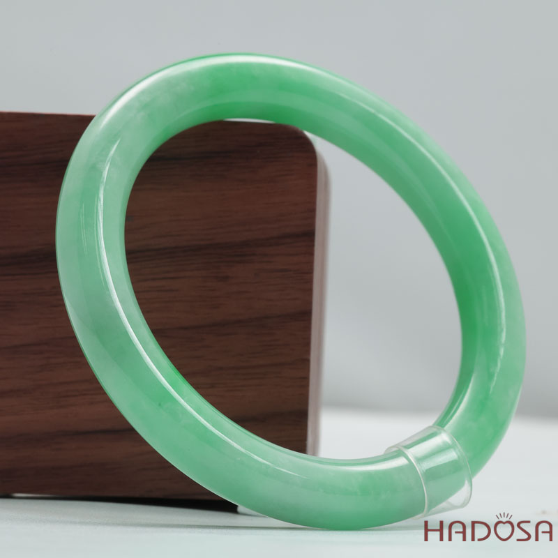 Vòng Cẩm Thạch Xanh Táo Vân Lý Ni 54